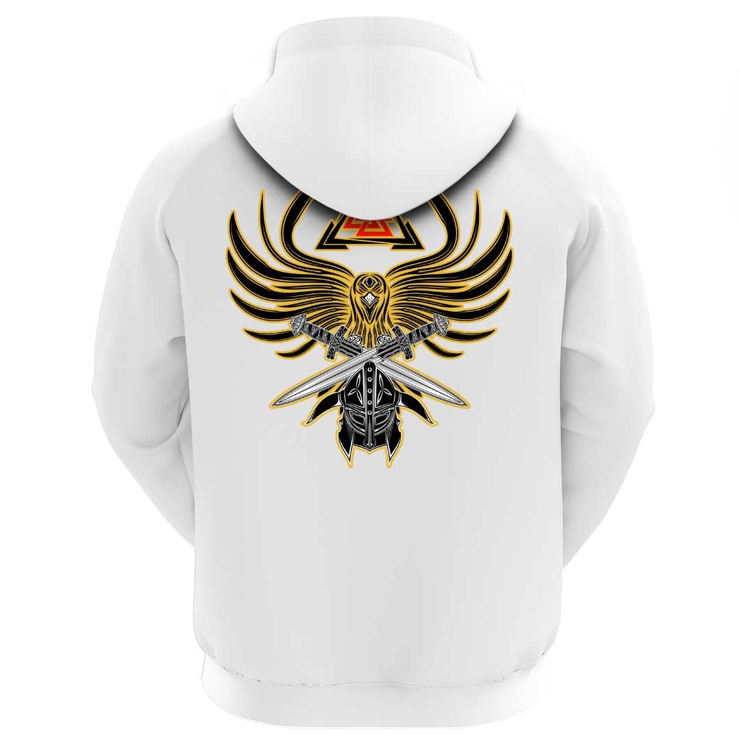 Viking Clothing Viking A Helmet Of The and Two Swords Valknut Hoodie RLT12 - Wonder Print Shop
