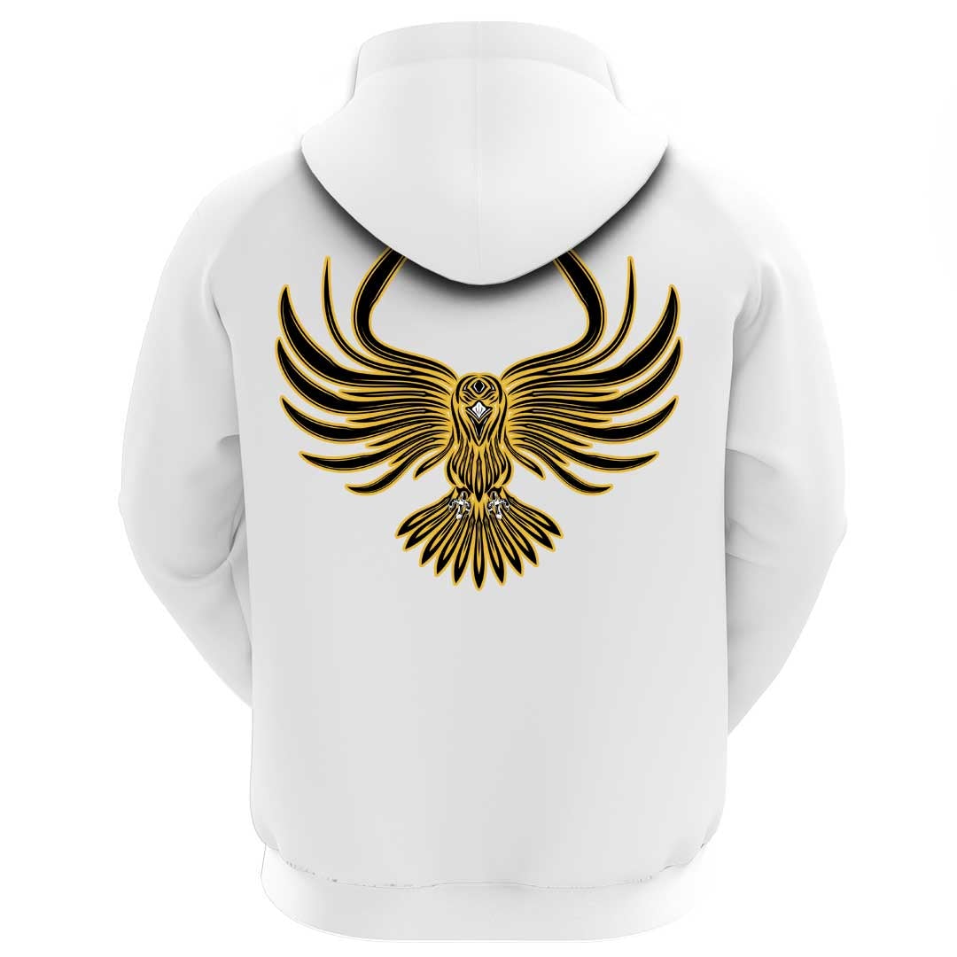 Viking Clothing Viking A Raven With Open Wings Hoodie RLT12 - Wonder Print Shop