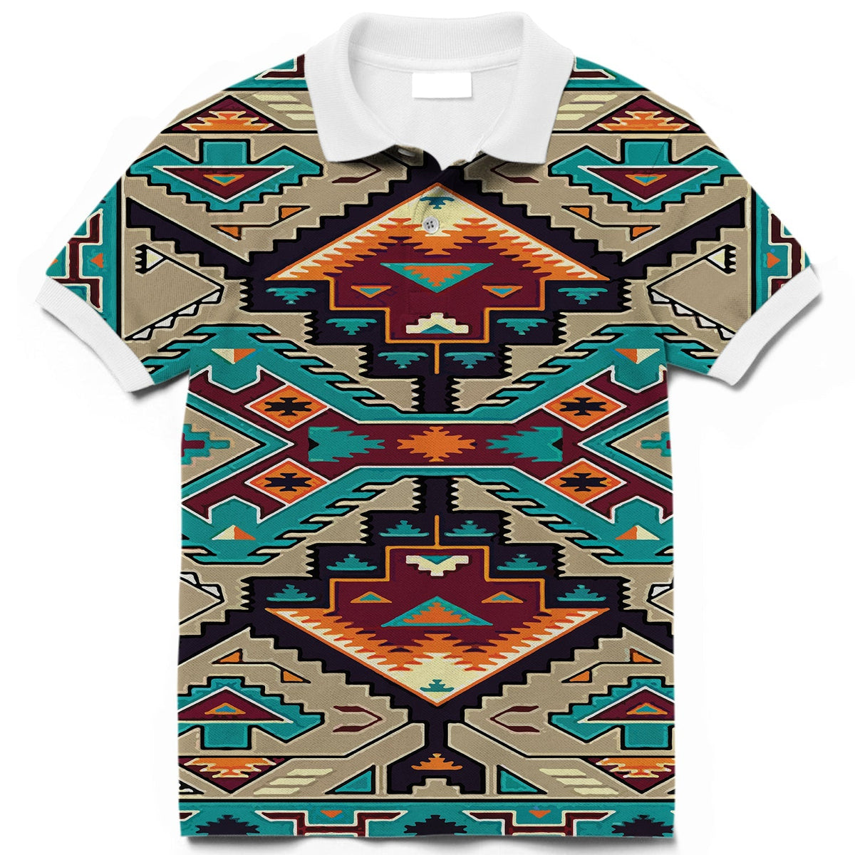 Culture Design Native American Polo T Shirt 3D LT10 - Wonder Print Shop