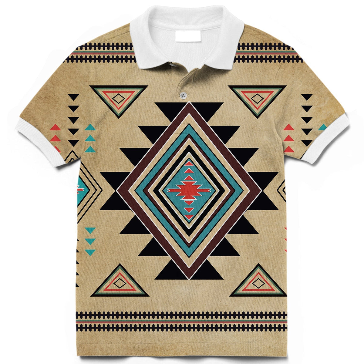 Southwest Symbol Native American Polo T Shirt 3D LT10 - Wonder Print Shop