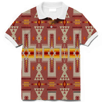 Tan Tribe Design Native American Polo T Shirt 3D LT10 - Wonder Print Shop