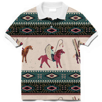 Native American Chief Horse Polo T Shirt 3D LT10 - Wonder Print Shop