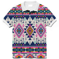 Pink Pattern Native American Polo T Shirt 3D LT10 - Wonder Print Shop