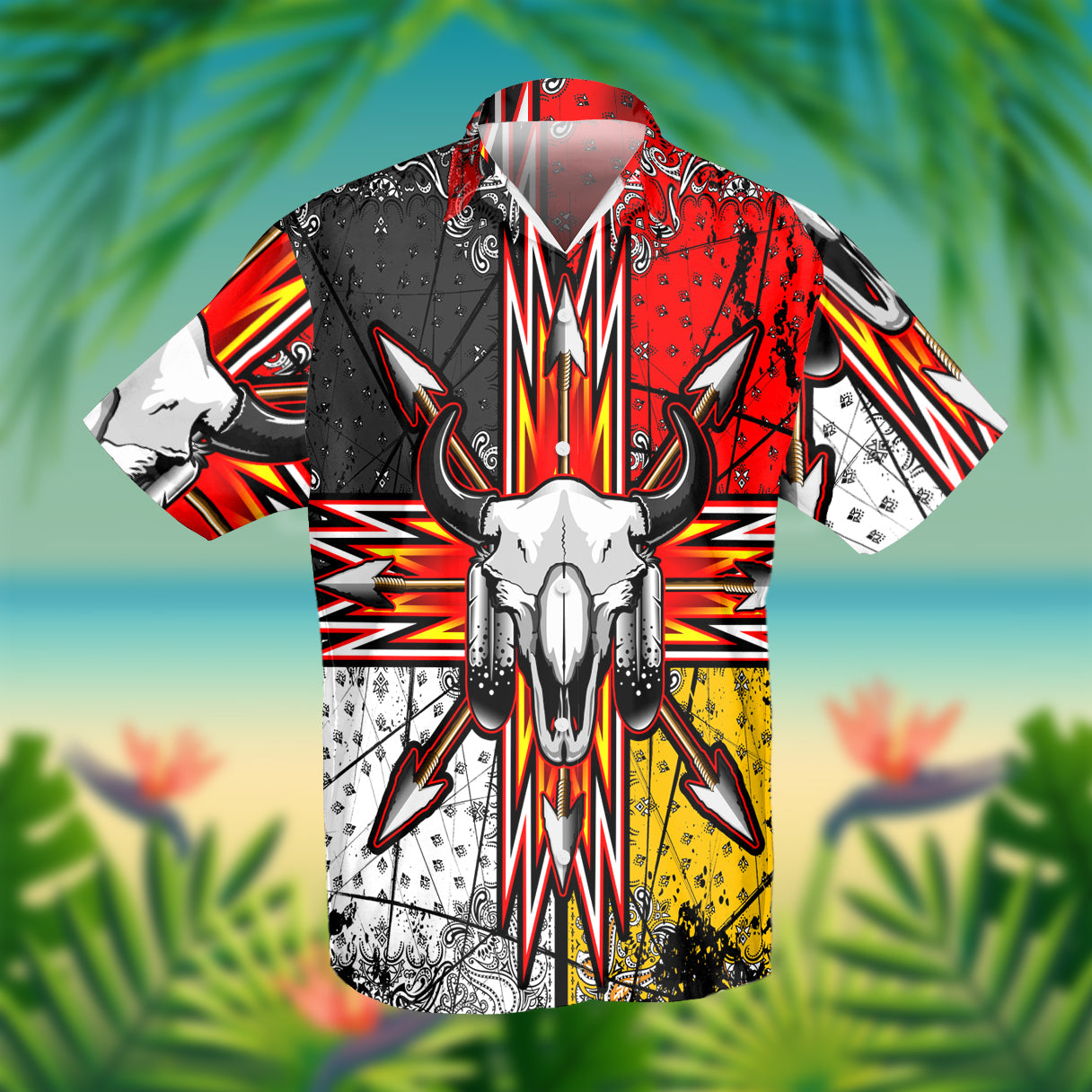 bison-arrow-native-american-hawaiian-shirt-3d