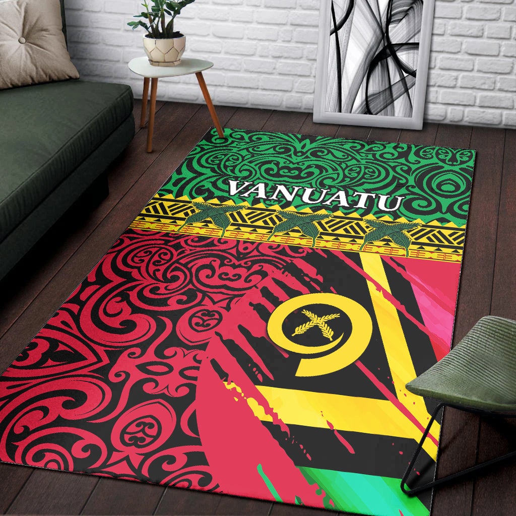 Vanuatu Dreamy Area Rug Flag and Pattern LT13 - Wonder Print Shop