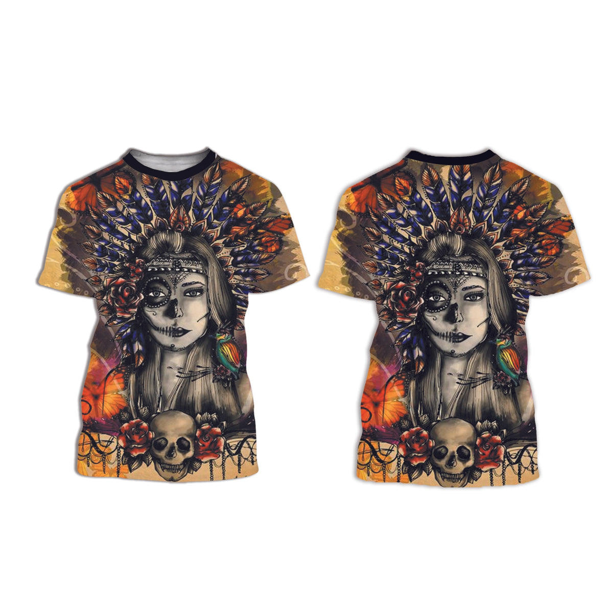 Native American India Girl 3D T Shirt LT10 - Wonder Print Shop