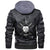 Viking Head Two Battle Axes and A Sword Leather Jacket RLT12 - Wonder Print Shop