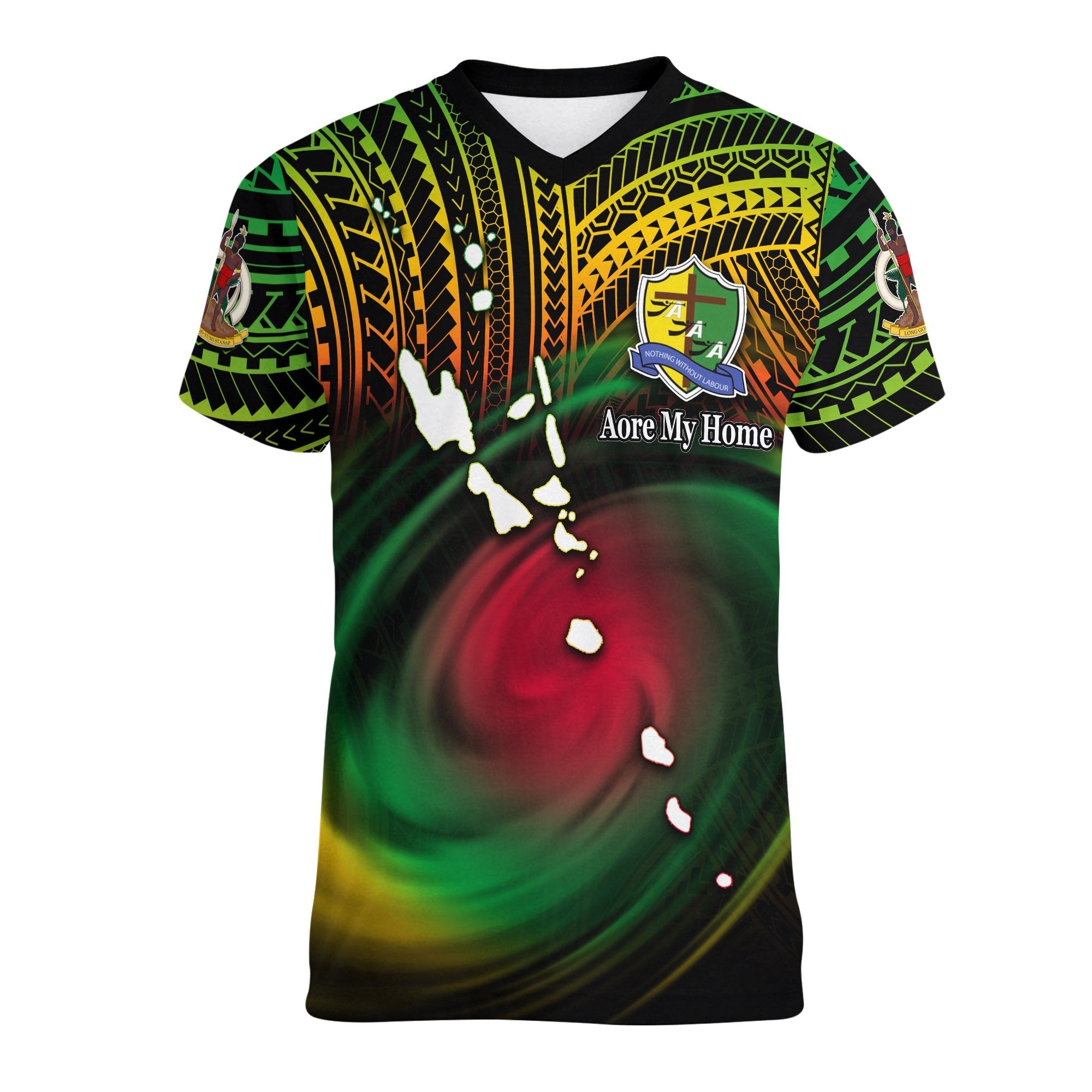 Aore Adventist Academy V Neck T Shirt Lt6 - Wonder Print Shop
