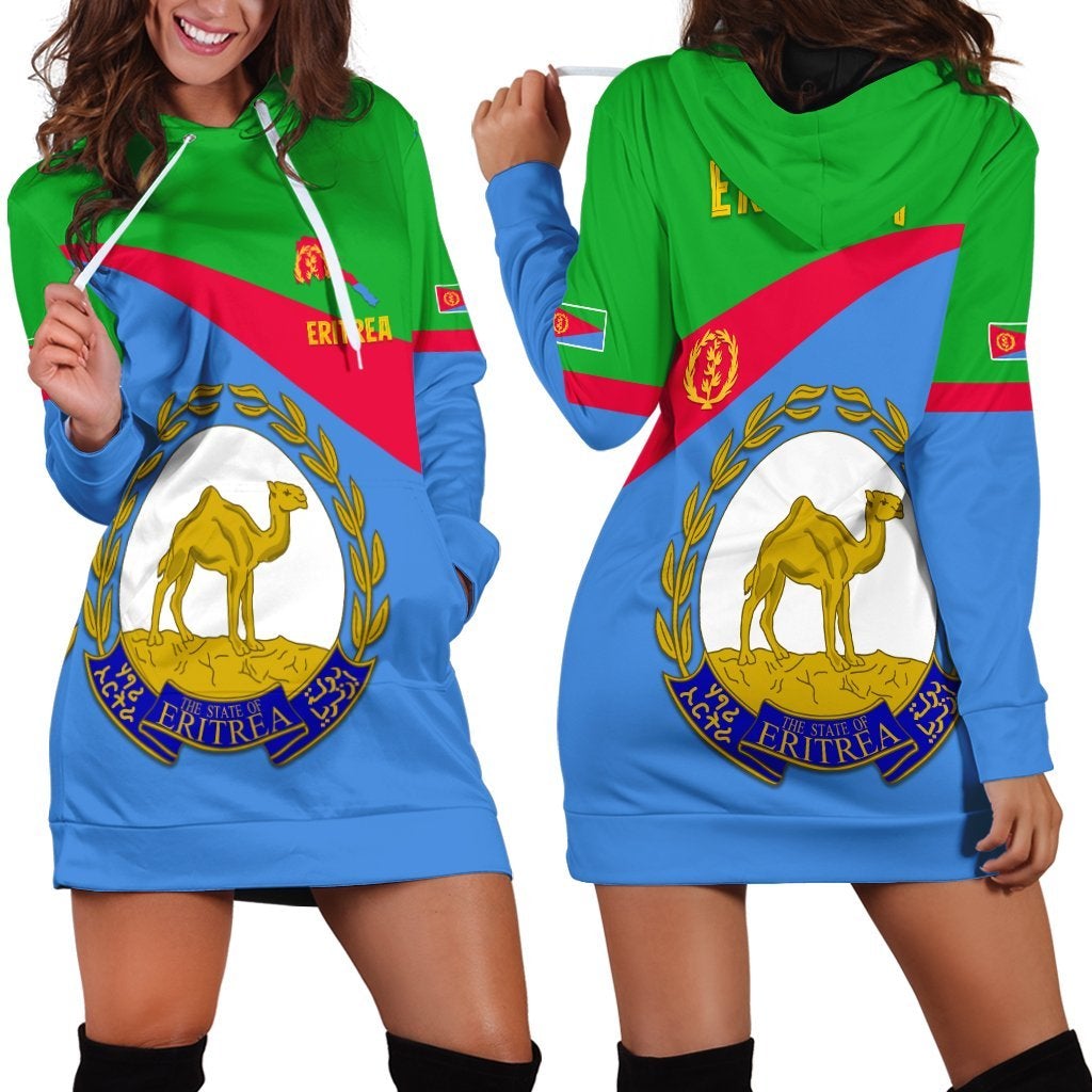 Eritrea Hoodie Dress Flag - Eritrea Lovers LT13 - Wonder Print Shop