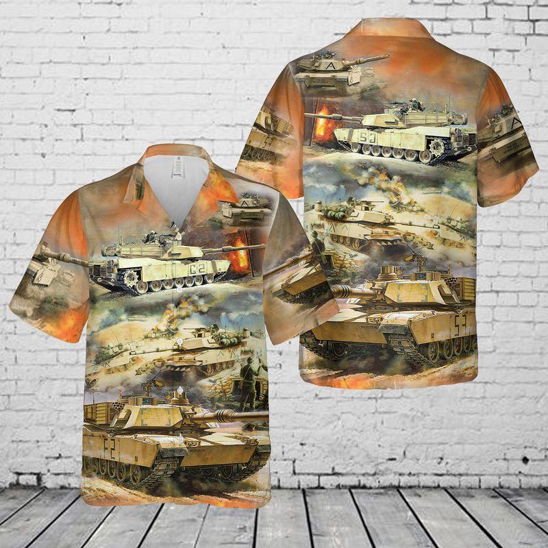 Abrams Tank Hawaiian Shirt - Wonder Print Shop