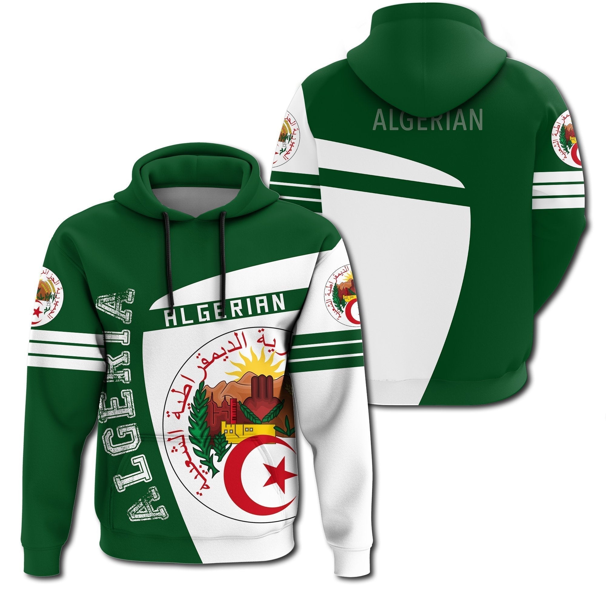 african-hoodie-algeria-hoodie-sport-premium