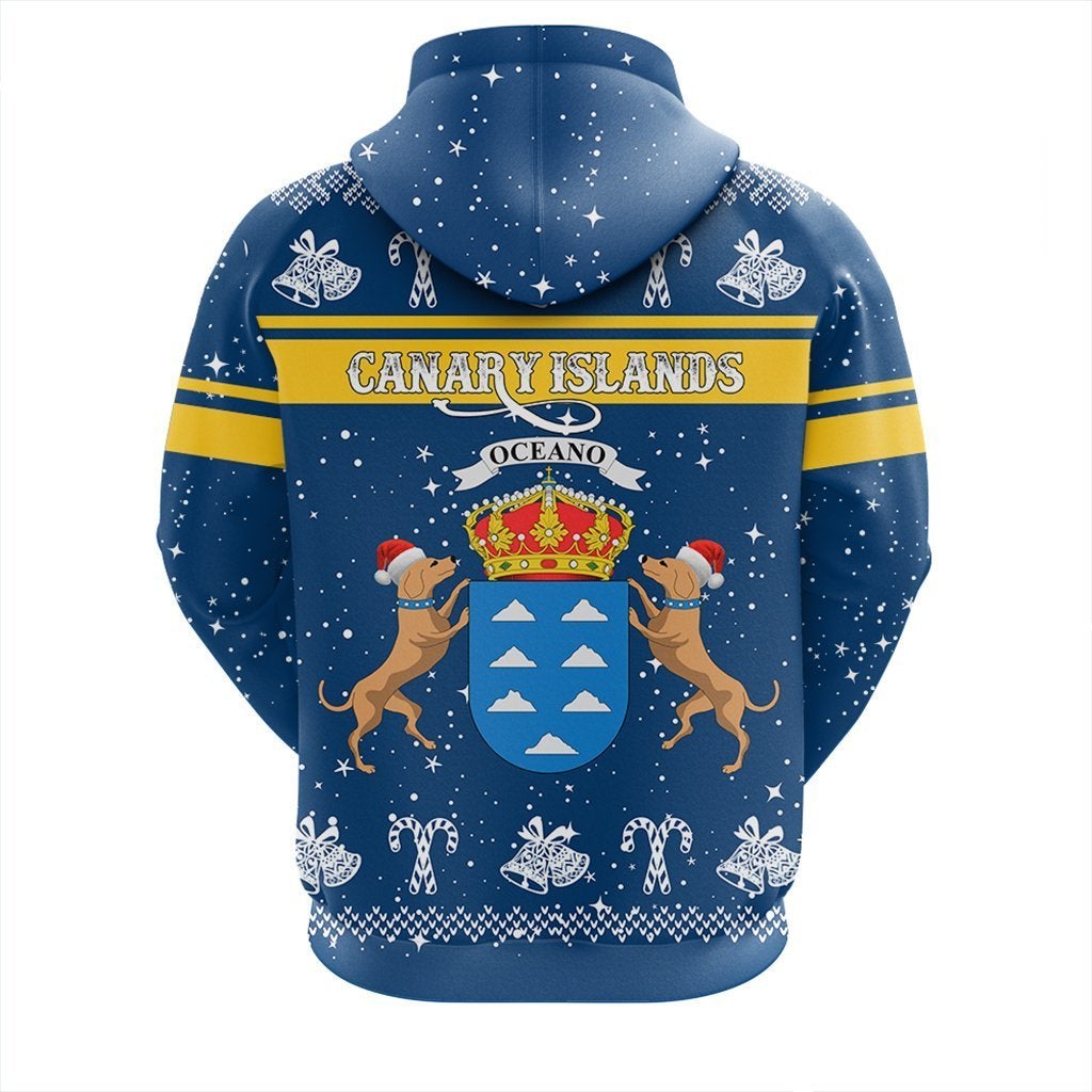 African Hoodie Canary Islands Zipper Hoodie Christmas - Wonder Print Shop