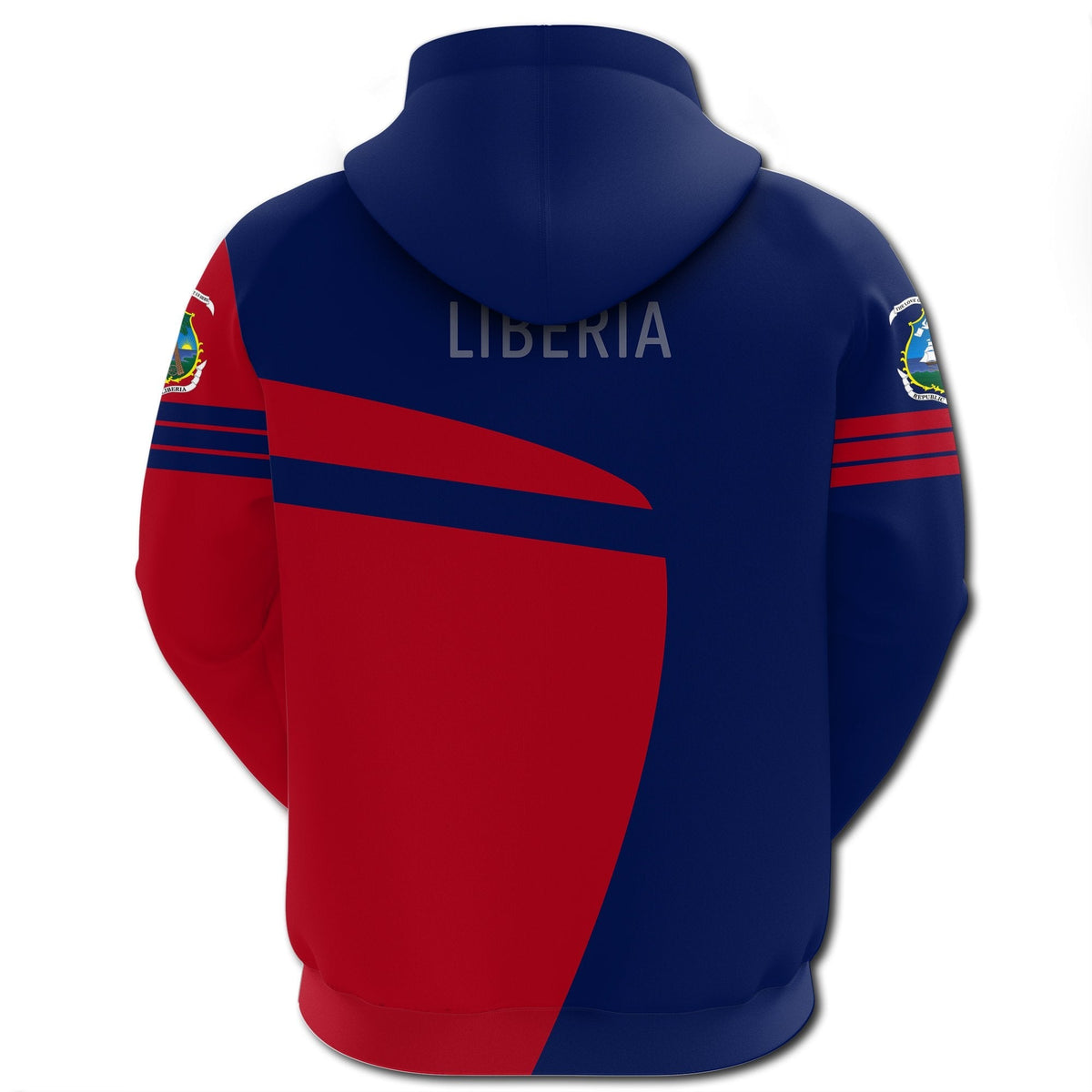 African Hoodie Liberia Hoodie Sport Premium - Wonder Print Shop