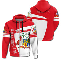 African Zip Hoodie Mauritius Zip Hoodie Sport Premium - Wonder Print Shop
