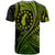 Custom Aitutaki Cook Islands T Shirt Green Polynesian Wave Style - Wonder Print Shop