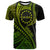 Custom Aitutaki Cook Islands T Shirt Green Polynesian Wave Style - Wonder Print Shop