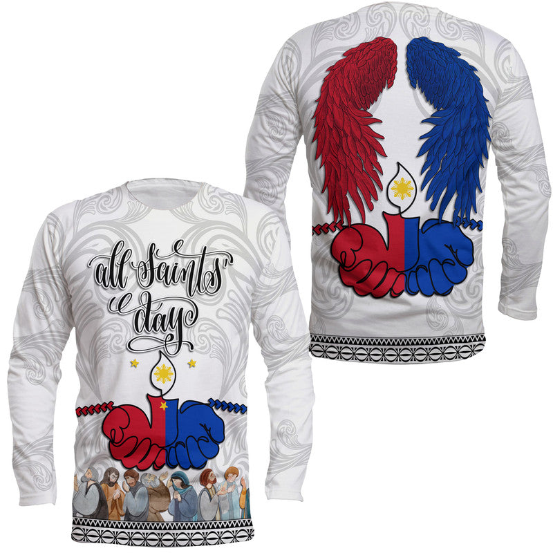 Philippines Long Sleeve Shirt All Saints' Day - Wonder Print Shop