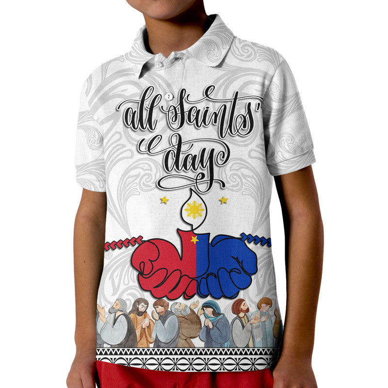 Custom Philippines Polo Shirt All Saints Day - Wonder Print Shop