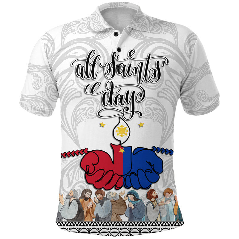 Custom Philippines Polo Shirt All Saints Day - Wonder Print Shop