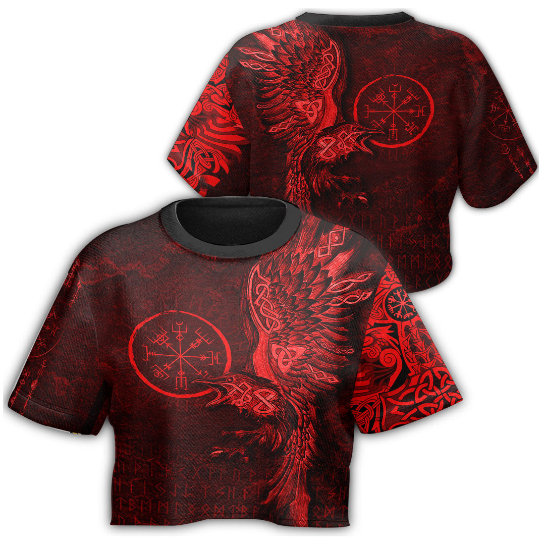 viking-clothing-vegvisir-with-raven-viking-compass-croptop-t-shirt-red-version