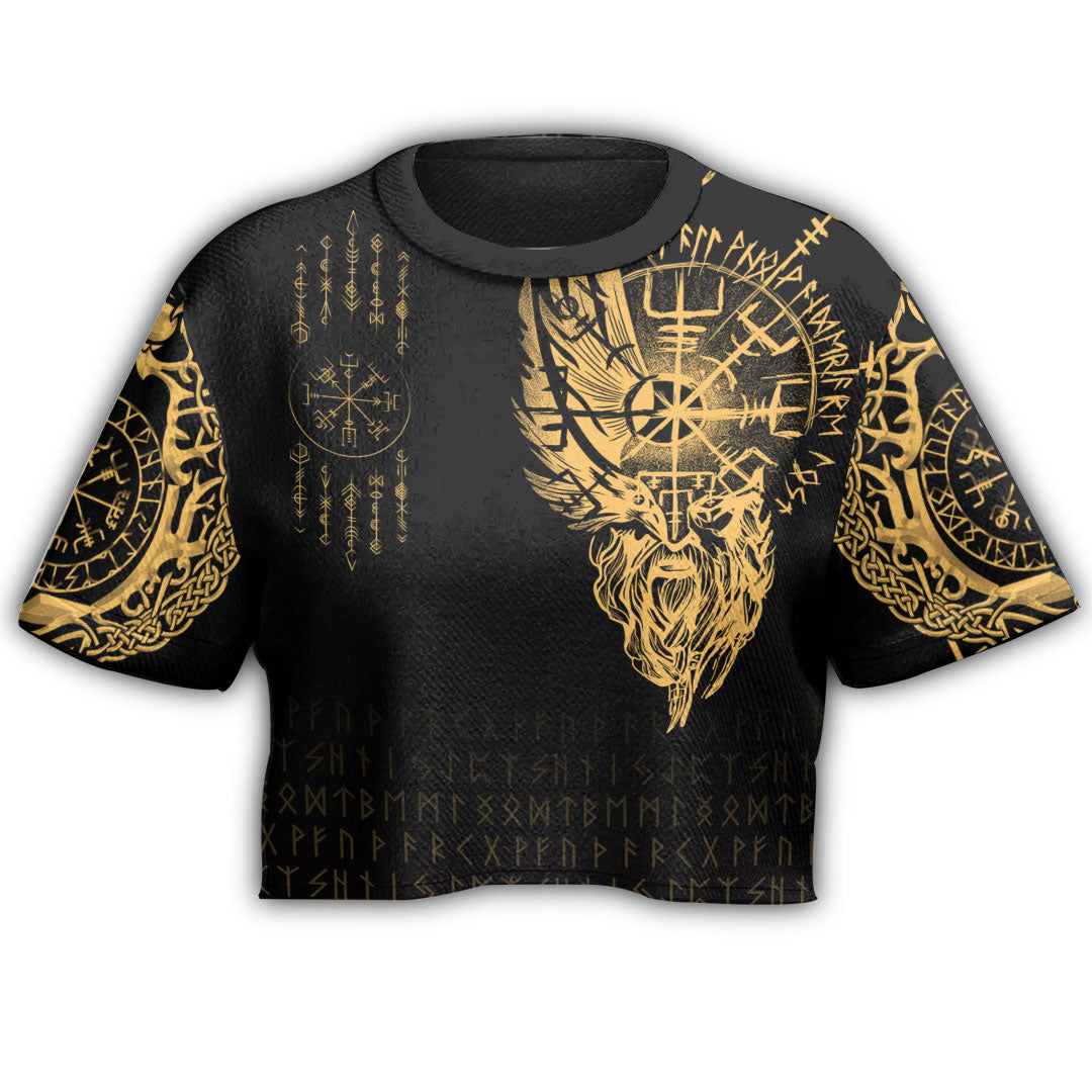 viking-clothing-viking-compass-vegvisir-tattoo-gold-version-croptop-t-shirt