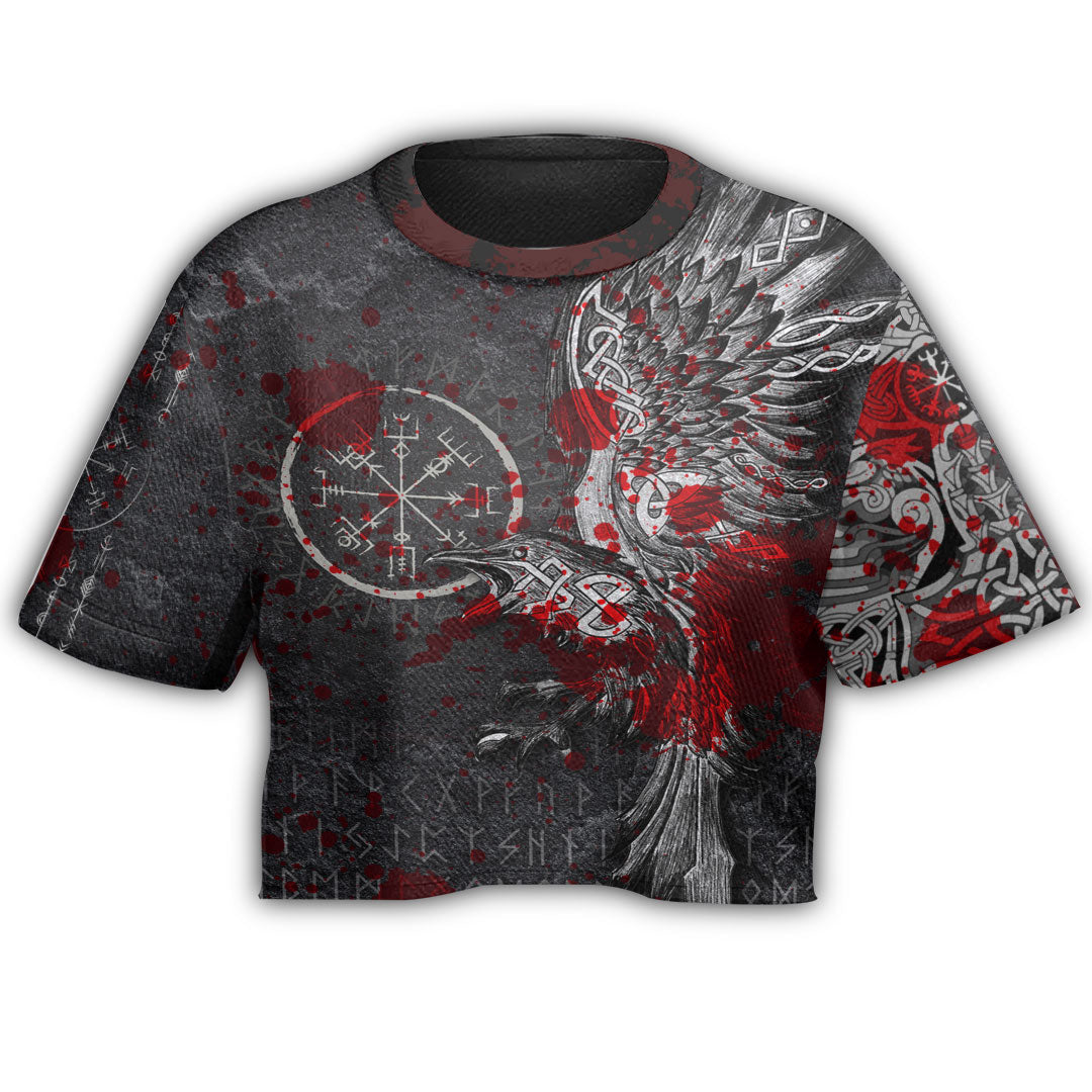viking-clothing-viking-odin-raven-tattoo-style-blood-version-croptop-t-shirt