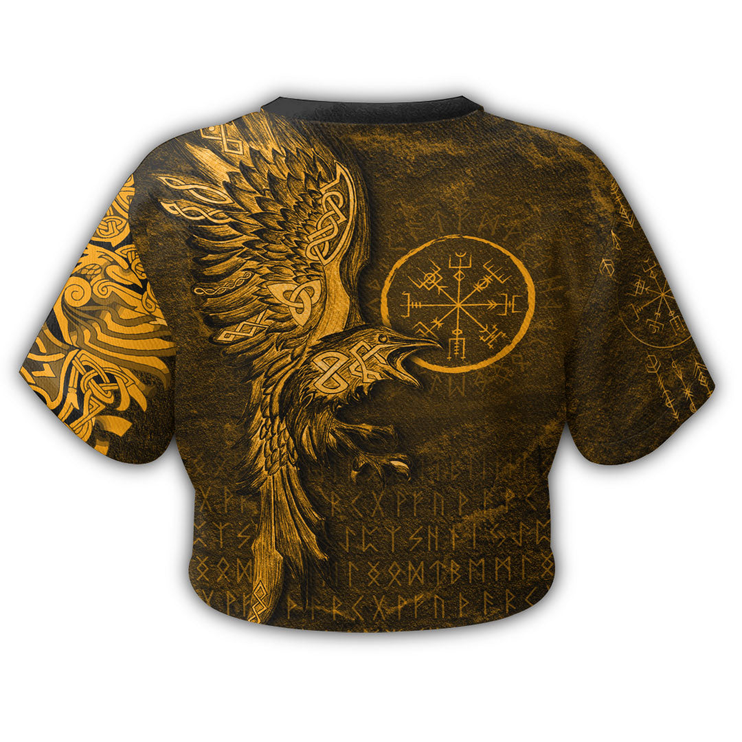 viking-clothing-vegvisir-with-raven-viking-compass-gold-version-croptop-t-shirt