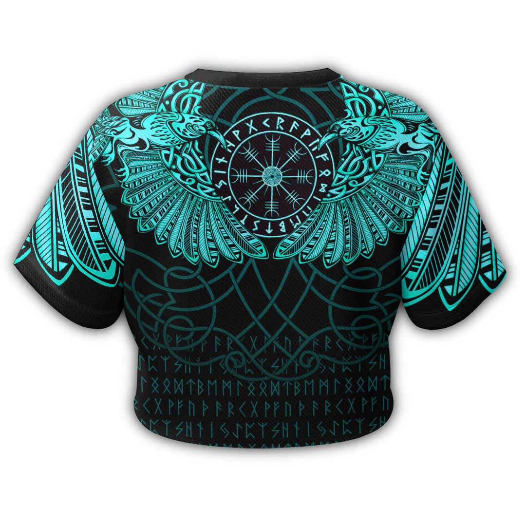 viking-clothing-viking-odins-celtic-two-ravens-cyan-version-croptop-t-shirt
