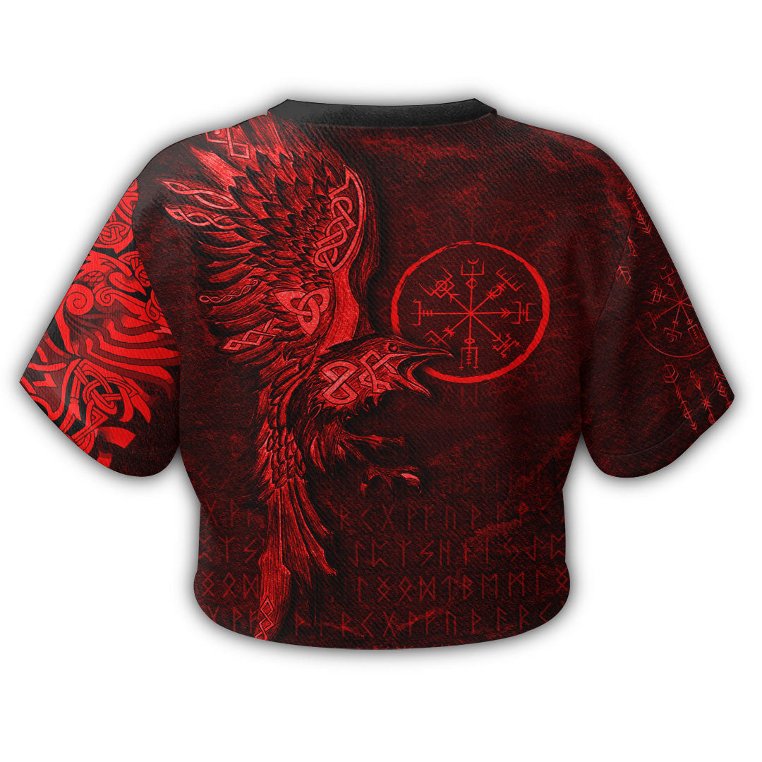 viking-clothing-vegvisir-with-raven-viking-compass-croptop-t-shirt-red-version