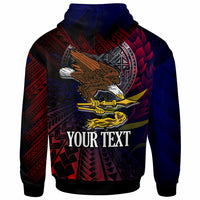 American Samoa Hoodie Custom Seal Of American Samoa Gradient Color Style LT10 - Wonder Print Shop