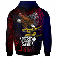 American Samoa Hoodie Custom Seal Of American Samoa Gradient Color Style LT10 - Wonder Print Shop