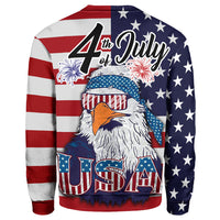American Flag Eagle Style Sweatshirt RLT12 - Wonder Print Shop