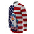 American Flag Eagle Style Long Sleeve Button Shirt RLT12 - Wonder Print Shop