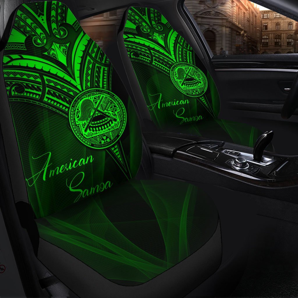 american-samoa-car-seat-cover-green-color-cross-style