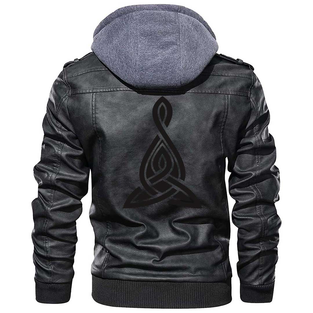Viking Clothing Viking Amulet Of Vikings Zipper Leather Jacket RLT12 - Wonder Print Shop