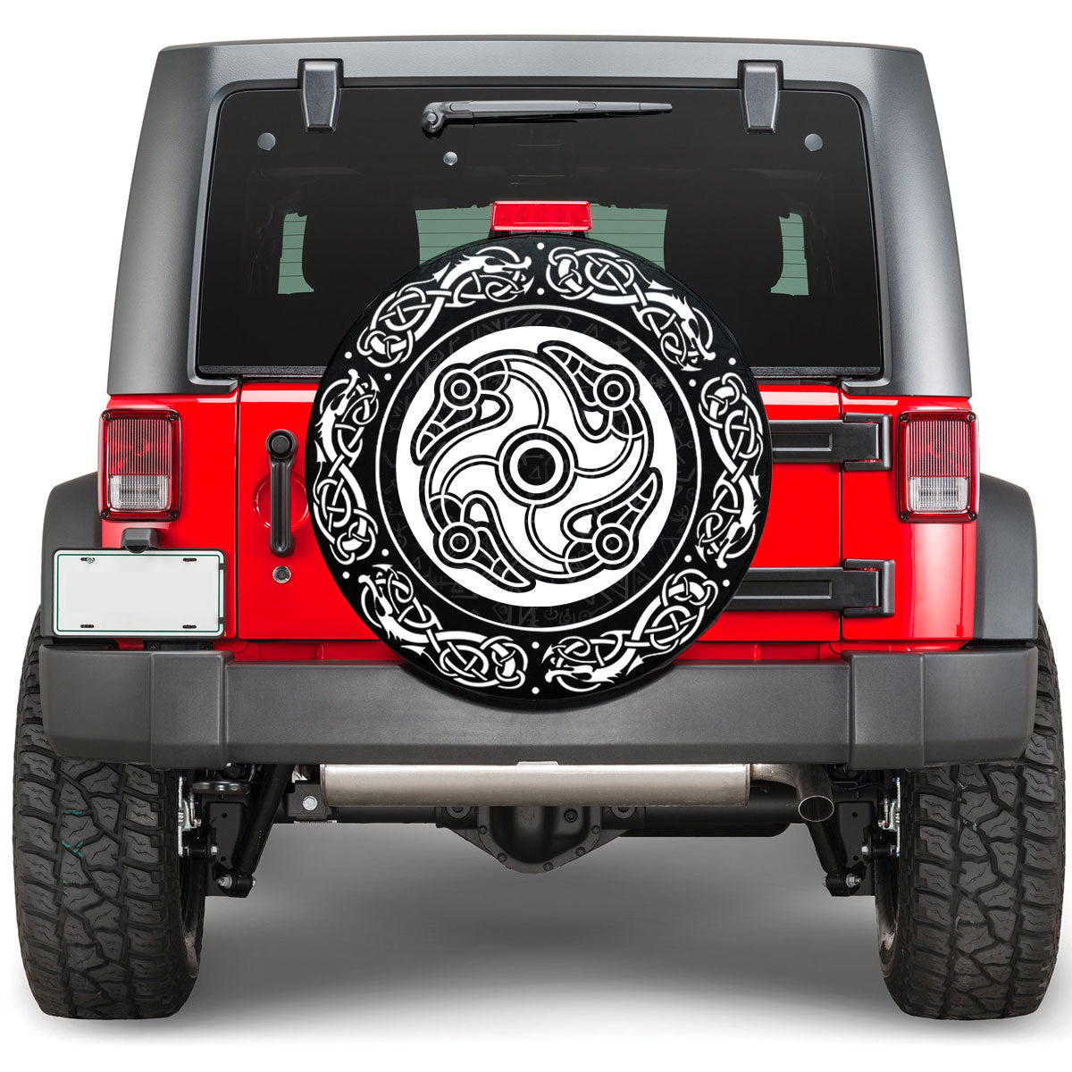 Viking Ancient Celtic Mythological Symbol Of Bird Viking Spare Tire Cover RLT12 - Wonder Print Shop