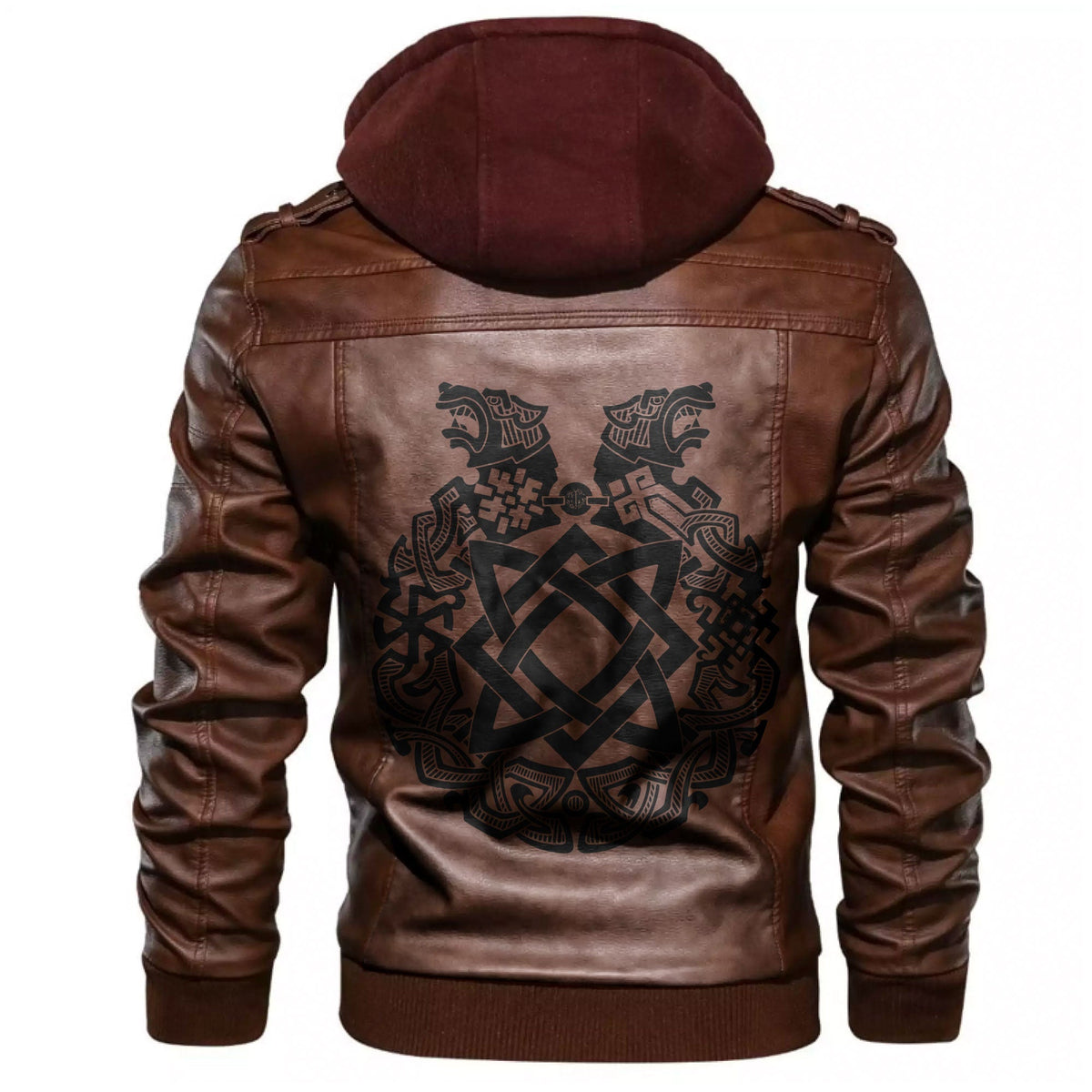 Viking Ancient Slavic Ornament Symbols Of Slavic Gods Leather Jacket RLT12 - Wonder Print Shop