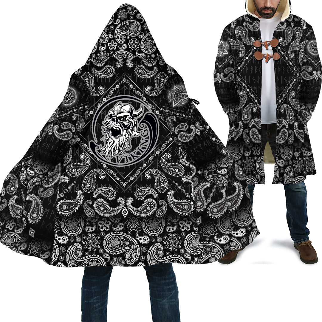 viking-cloak-ancient-warrior-skull-with-bandana-paisley-style