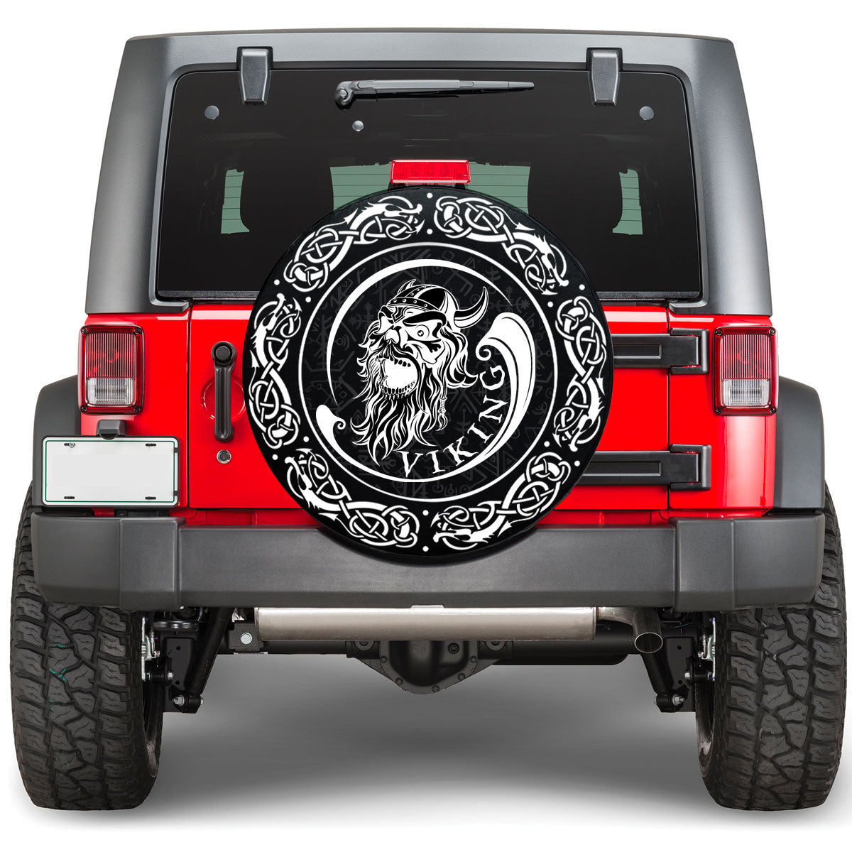 Viking Ancient Warrior Skull Viking Spare Tire Cover RLT12 - Wonder Print Shop