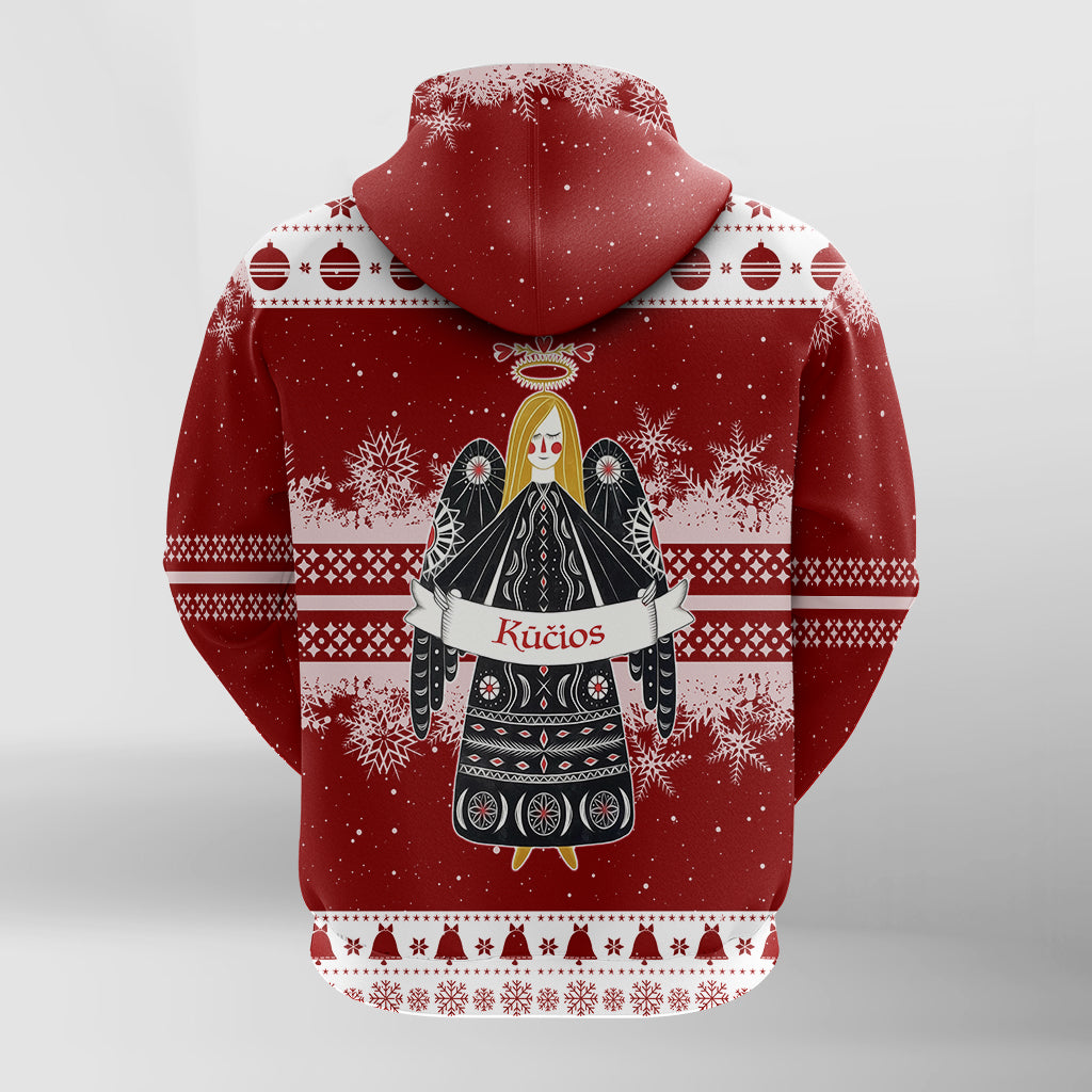 Kios Angel Lithuania Folk Style Christmas Hoodie - Wonder Print Shop