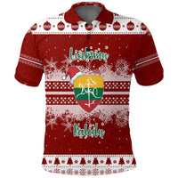 Christmas Lithuania Polo Shirt Folk Style - Wonder Print Shop