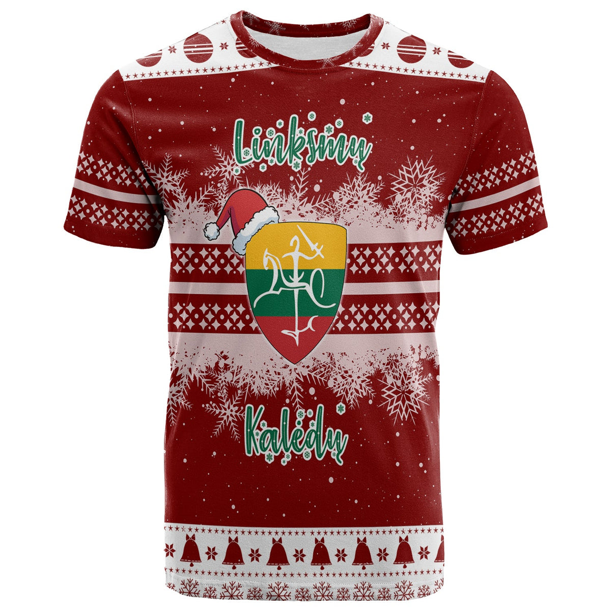 Kios Angel Lithuania Folk Style Christmas T Shirt - Wonder Print Shop