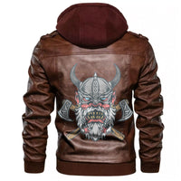 Viking Angry Old Leather Jacket RLT12 - Wonder Print Shop