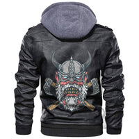 Viking Angry Old Leather Jacket RLT12 - Wonder Print Shop