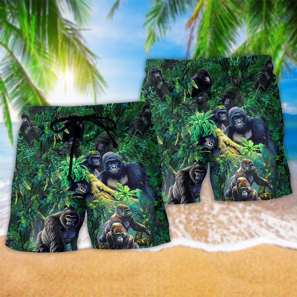 gorilla-family-of-in-the-jungle-animals-hawaiian-shorts