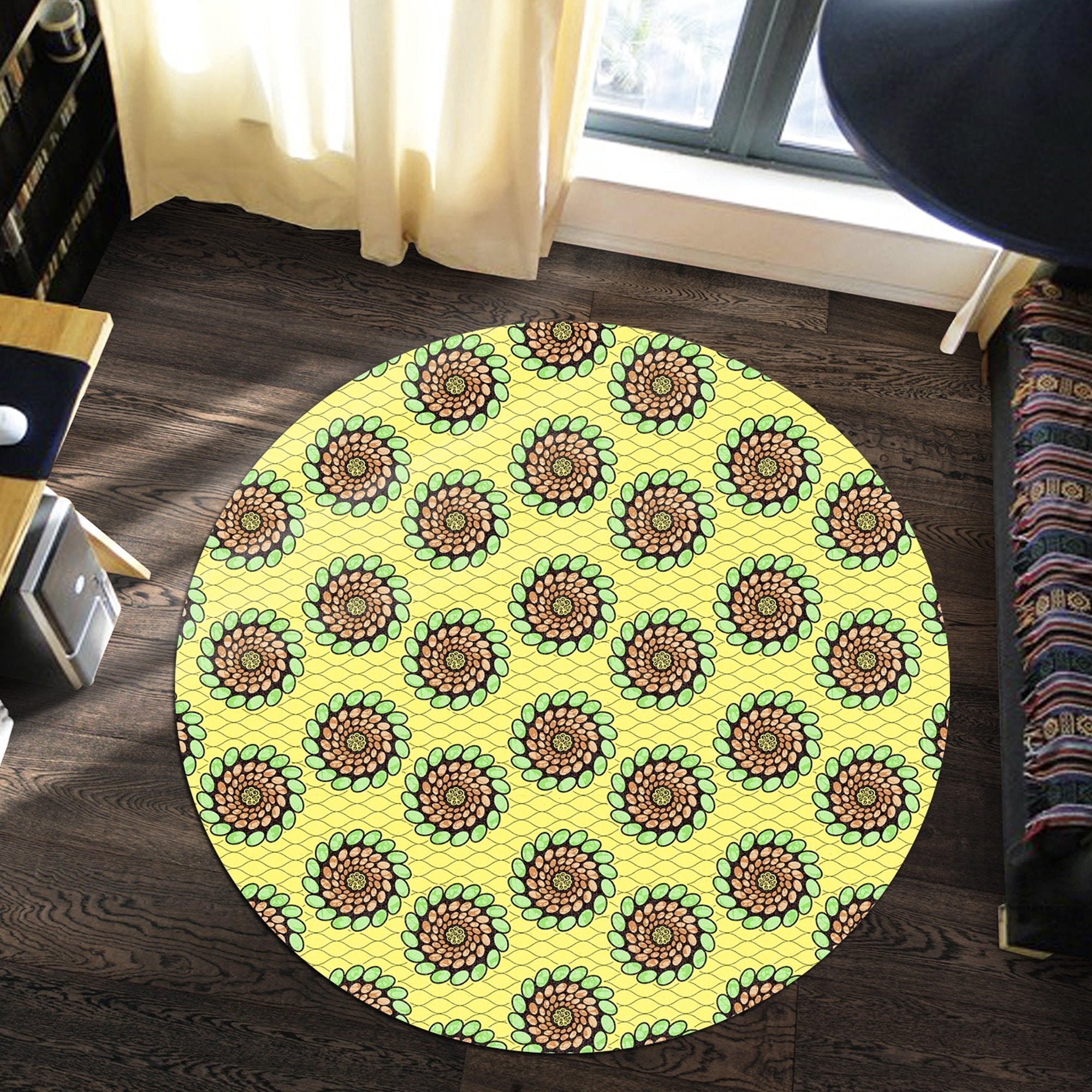 african-carpet-ankara-green-spirals-round-carpet
