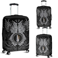 Viking Luggage Cover - Ansuz Rune, Raven Tattoo RLT12 - Wonder Print Shop