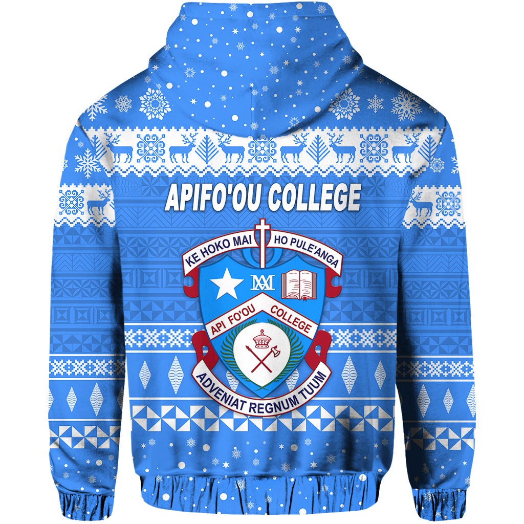 Apifoou College Christmas Zip Hoodie Simple Style LT8 - Wonder Print Shop