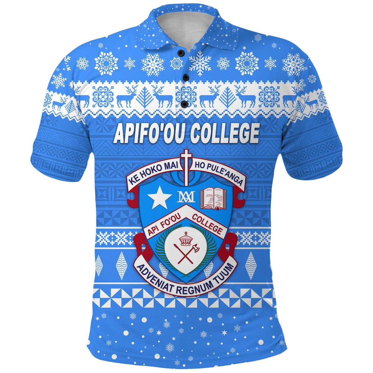 Custom Apifoou College Polo Shirt Christmas Simple Style LT8 - Wonder Print Shop