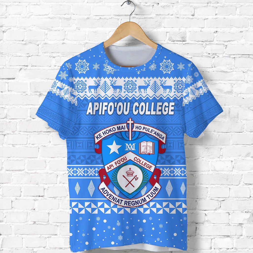 Custom Apifoou College Christmas T Shirt Simple Style LT8 - Wonder Print Shop